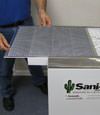 Closeup of the air system for our dehumidification system for Spooner, Minnesota and Wisconsin basements
