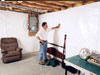 A basement wall covering for creating a vapor barrier on basement walls in Bemidji, Superior, Duluth
