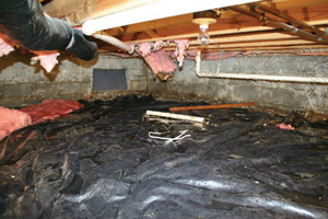 Crawl Space Repair Before in Duluth