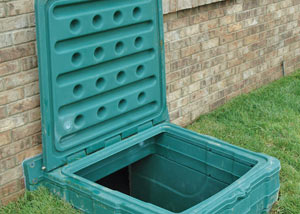 lockable crawl space access door installed in Bemidji