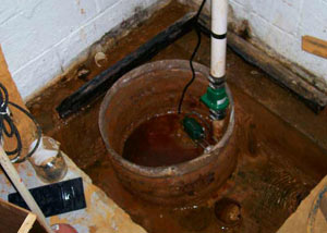 Extreme clogging and rust in a Aitkin sump pump system