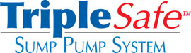 Sump pump system logo for our TripleSafe™, available in areas like Grantsburg