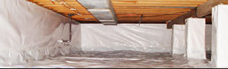an encapsulated crawl space system in Cloquet