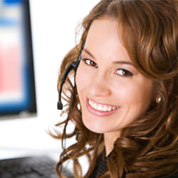 A basement waterproofing customer service specialist in Hibbing scheduling an appointment.