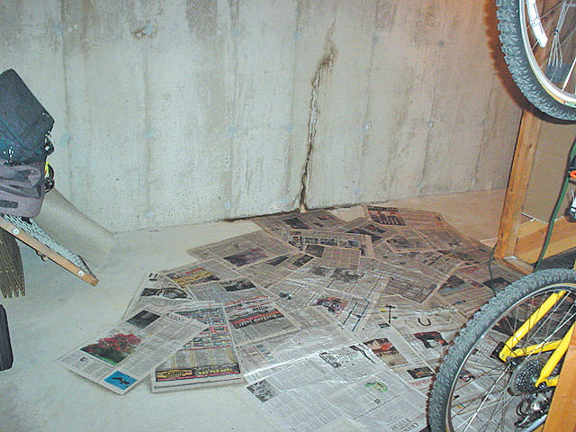 Basement Floor Wall Repair Leaking S In Leaking Wall