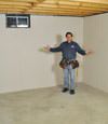 Cloquet basement insulation covered by EverLast™ wall paneling, with SilverGlo™ insulation underneath