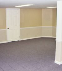 Plastic 20-mil vapor barrier for dirt basements, Hayward, Minnesota and Wisconsin installation