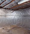 An energy efficient radiant heat and vapor barrier for a Nisswa basement finishing project
