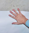 closeup of a plastic basement wall covering on concrete in Hinckley