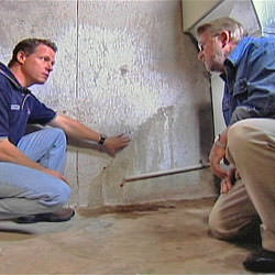 creating a basement waterproofing system with contractors in Baxter